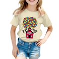 thumbnail image 1 of Hauts d'Été pour Garçons en Bas Âge T-Shirts d'École Respirants Mignons Lettres Graphiques Col Rond Manches Courtes T-Shirts de Printemps pour Garçon 12-13T, 1 of 4