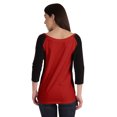 thumbnail image 3 of Inkmeso Womens Color Block Raglan Quarter Sleeve TShirt Baseball Tee Casual Sports Jersey Top, 3 of 8