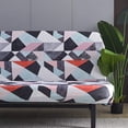 thumbnail image 3 of CHOK 2024 Futon Slipcover Armless Sofa Covers Stretch Sofa Bed Slipcover Protector Elastic (Light Gray Animal), 3 of 7