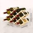 thumbnail image 5 of Dvkptbk The Projector Foldable 10 Bottle Wooden Stackable Wine Cellar Racks Storage Racks Countertop Home & Garden, 5 of 5