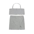 thumbnail image 1 of KuriozudKids Summer Girls Halter Neck Crop Tops Short Slit Skirt, 1 of 5