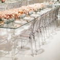 thumbnail image 4 of Heavenly Collections Modern Transparent Acrylic Dining Chairs for Dining Room, Set of 2, Ghost Style, 4 of 6