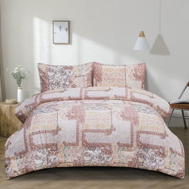 Safdie & Co. Ensemble D'Edredon Imprime Reversible 2MCX - Camille Twin