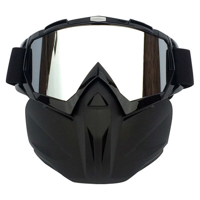 Lunettes Rétro de Moto, Lunettes de Course hors Route pour Ski, Vent et Conduite