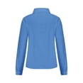 thumbnail image 5 of Besolor Button Down Shirts for Women Solid Color Long Sleeve Colared Tops Loose Office Blouses for Casual Work, 5 of 5