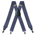 thumbnail image 1 of Men's Suspenders Elastic Straps Solid Heavy Duty 4 Clips Adjustable Unisex Denim, 1 of 7