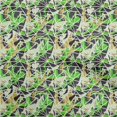 thumbnail image 1 of oneOone Georgette Viscose Green Fabric Abstract Sewing Craft Projects Fabric Prints By Yard 42 Inch Wide, 1 of 4