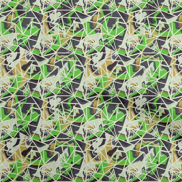 oneOone Georgette Viscose Green Fabric Abstract Sewing Craft Projects Fabric Prints By Yard 42 Inch Wide