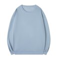 thumbnail image 1 of HAiming Chemises en Coton pour Hommes Décontractées à Manches Longues Col Ras du Cou Hauts Amples Mode Chandail de Base Surdimensionné, 1 of 6