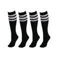 thumbnail image 2 of CTM® Chaussettes Tube Côtelées à Rayures (Lot de 4 Paires), 2 of 2