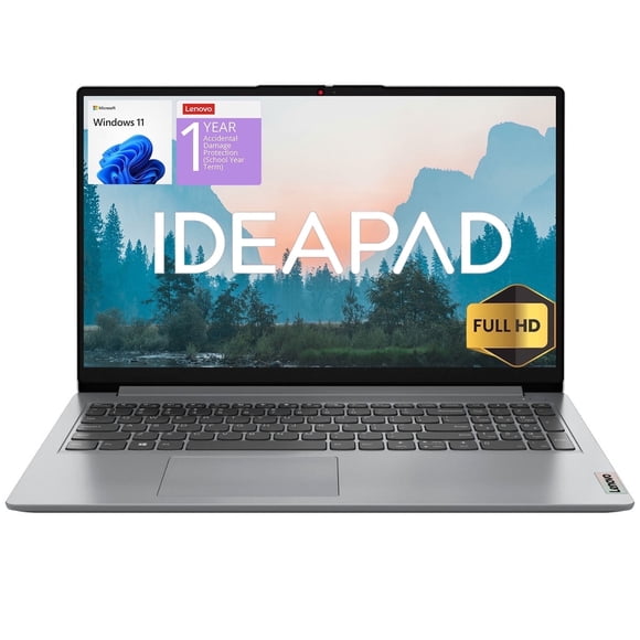 Lenovo IdeaPad 2025 15.6” FHD Laptop, Intel 4-Core CPU, 12GB RAM, 256GB SSD + 128 eMMC, Wi-Fi 6, Win11