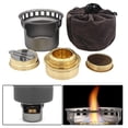 thumbnail image 2 of Mini Brûleur d'Alcool avec Poche Tente Multifonctionnelle Accs Premium Détachable Esprit Coupe-Vent pour la Randonnée Randonnée Voyage, Gris, 2 of 8