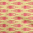 thumbnail image 1 of oneOone Cotton Poplin Pale Yellow Fabric Asian Block Fish Craft Projects Decor Fabric Printed By The Yard 56 Inch Wide, 1 of 4
