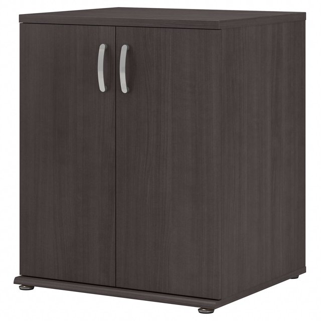 Bush Armoire de Rangement de Garage pour Meubles d'Affaires avec Portes et Étagères, Gris Orage