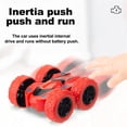 thumbnail image 3 of Double Side Stunt Graffiti Car, Off Road Model, Inertial Motion, 4WD No Battery, Durable Plastic, Rubber Tires, Kids Gift Toy, 3 of 9