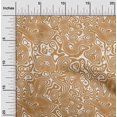 thumbnail image 2 of oneOone Georgette Viscose Brown Fabric Moire Craft Projects Decor Fabric Printed By The Yard 42 Inch Wide, 2 of 4