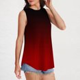 thumbnail image 4 of LOVZFMLL Camisoles pour Femmes à Imprimé Dégradé Sans Manches à Col Rond Chandail Décontracté Mode Camisoles, 4 of 7