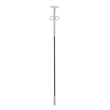 Baohd Sewer Dredge Pipe Spring Sink Dredging Tool Flexible Drain Cleaning Tool for Kitchen Bathroom, Gray