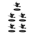 thumbnail image 2 of Shengyu Compact Boiler Witch Craft Decorations - Sturdy Poplar Wood For Festive Ambiance Making Preferred Broom Witch 5Set, 2 of 6