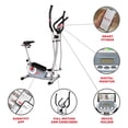 thumbnail image 4 of Sunny Health & Fitness Essential Interactive Series Seated Elliptical Trainer - Gray - SF-E322004, 4 of 9