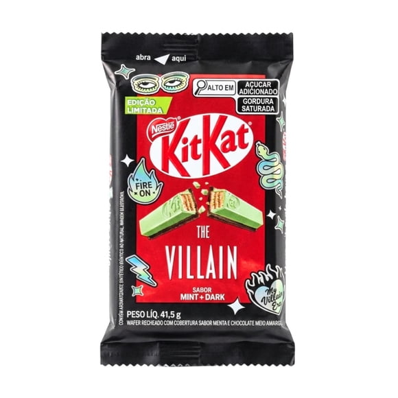Limited Edition "The Villain" Mint + Dark Kit Kat (Brazil) 41.5g