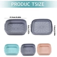 thumbnail image 3 of BKBP Square Air Fryer Liner, Reusable Silicone Round Air Fryer Pot,Non-stick Oil Filter Design Food-Grade Kitchen Mat, Large Replacement Accessories for Air Fryer, 3 of 9