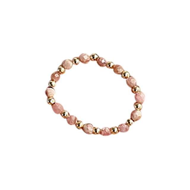 Coofit Bague de Doigt Simple Ajustable Rétro en Zircon Perlé Bague de Phalange pour Femmes