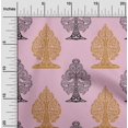 thumbnail image 1 of oneOone Cotton Flex Blush Pink Fabric Floral & Flying Swan Block Craft Projects Decor Fabric Printed By The Yard 40 Inch Wide, 1 of 4