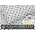 thumbnail image 4 of RUVANTI 100% Cotton Sheets for Queen Size Bed - Crispy Cooling Percale Sheets - Breathable & Durable Queen Sheet Set - 16 Inches Deep Pocket Queen Size Sheets - Damask Snowflake - 4 Pieces, 4 of 7