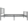 thumbnail image 5 of vidaXL Metal Bed Frame with Headboard and Footboard Black 100x200 cm, 5 of 5