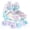 Blue, variant on Costway Kids Roller Skates 4 Sizes Adjustable Quad Skates with Light-up Wheels for Ages 5-8 Pink