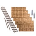 thumbnail image 1 of Fasade Traditional Style 4 Decorative Vinyl Backsplash Kit 15 sq ft Polished Copper, 1 of 5