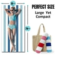 thumbnail image 3 of Popular Home Essentials, Cotton Oversized Beach Towel Large 70 X 35 Inch Pool Towel Rose Red Striped Swimming Cabana Towel Water Absorbent Quick Drying Towel Swimming Towel, 3 of 9