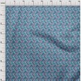 thumbnail image 4 of oneOone Rayon Medium Blue Fabric Abstract Sewing Material Print Fabric By The Yard 56 Inch Wide, 4 of 4