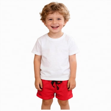 Gubotare Toddler Soccer Shorts Boys Boys Shorts for Kids Active Shorts for Boys Summer Shorts 3t 4t (Red,3-4 Years)