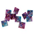 thumbnail image 2 of Milaget 10 Pcs dés Multi-Côtés Polyèdre dés D8 pour Jeu de Table TRPG Bleu Violet, 2 of 9