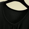 thumbnail image 4 of Weiqiqre T-Shirt à Col Rond pour Femme à Manches Courtes Ajusté T-Shirt Mince Uni Haut de Pyjama Pyjama à Manches Courtes, 4 of 7