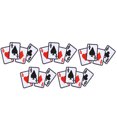 thumbnail image 1 of Bag Applique, Cloth Material DIY T-shirt Fabric Sticker Poker Ace Pattern Iron On Patch, 5Pcs For Bed Sheet Curtain Hat Shoe, 1 of 8