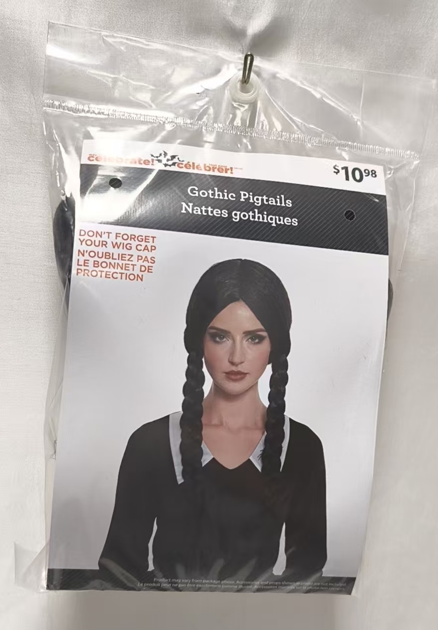 Way to Celebrate Halloween Women Black Braid Wig