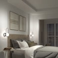 thumbnail image 2 of Artika Bloom Contemporary LED Wall Sconce Light Chrome Frosted Diffuser, 2 of 5