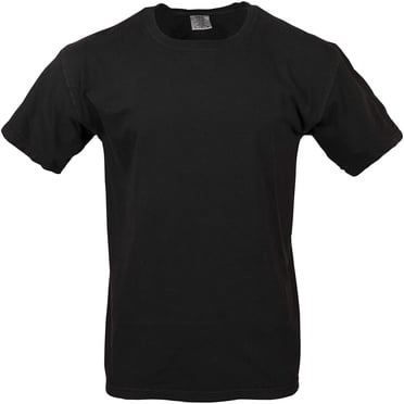 Comfort Colors Men's Adult Short Sleeve Tee, Style 1717, Black, Medium
