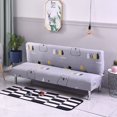 thumbnail image 1 of CHOK 2024 Futon Slipcover Armless Sofa Covers Stretch Sofa Bed Slipcover Protector Elastic (Light Gray Animal), 1 of 8