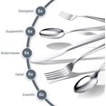 thumbnail image 4 of Stainless steel cutlery set-elegant cutlery set-kitchen accessories, cutlery set, polished, rustproof, dishwasher-safe, 4 of 9
