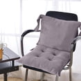 thumbnail image 1 of Ergonomic Lumbar Support Cushion | Conjoined Rectangular Office Chair & Sofa Pillow | Polyester Crystal Velvet | 80x40cm | Gray, Green, Orange, Coffee Options, 1 of 6