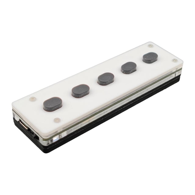 TISHITA Mini Clavier de Jeu Sans Fil à 5 Touches Programmables Universel Double Mode Sans Récepteur