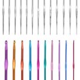 thumbnail image 3 of Coofit 100 Pcs Crochets au Crochet Tailles Assorties Bricolage Artisanat Outils de Crochet Kit de Crochet, 3 of 6