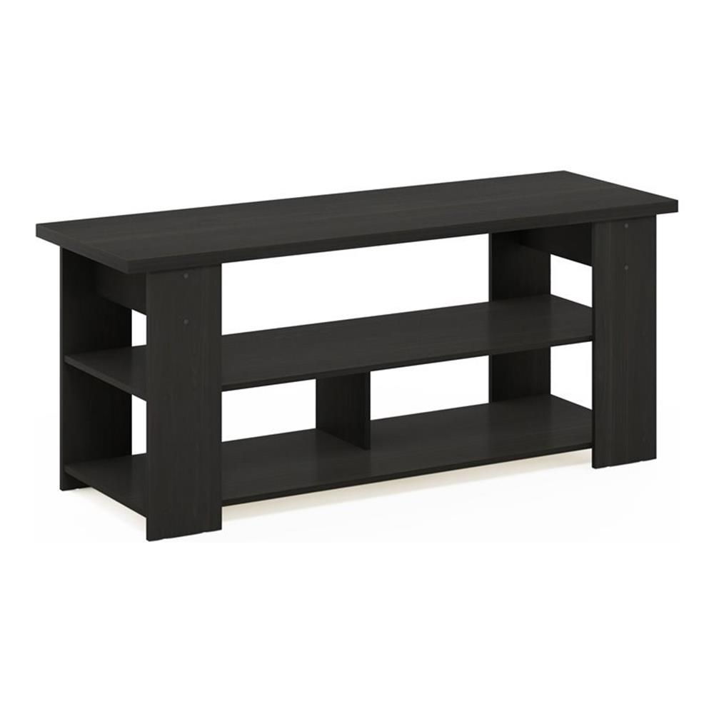 Pemberly Row Engineered Wood TV Stand for TV up to 55" in Espresso