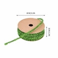 thumbnail image 2 of Christmas Flocked Ribbon for Gift Wrapping Tree Decoration DIY Craft Holiday Ribbon Bows Wreaths Garlands Home Decor, 2 of 9