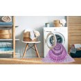 thumbnail image 2 of Ahgly Company Machine Washable Indoor Round Transitional Blossom Pink Area Rugs, 8' Round, 2 of 7