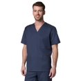 thumbnail image 1 of EON Men's COOLMAXÂ® V-Neck Mesh Panel Solid Scrub Top, 1 of 2